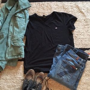 Black Ralph Lauren V neck